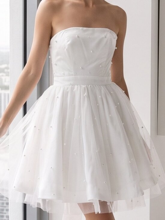 REVOLVE Dresses & Skirts - NWT REVOLVE Australia SHOWPO Cailene pearl stud tulle fit flare mini dress US 0